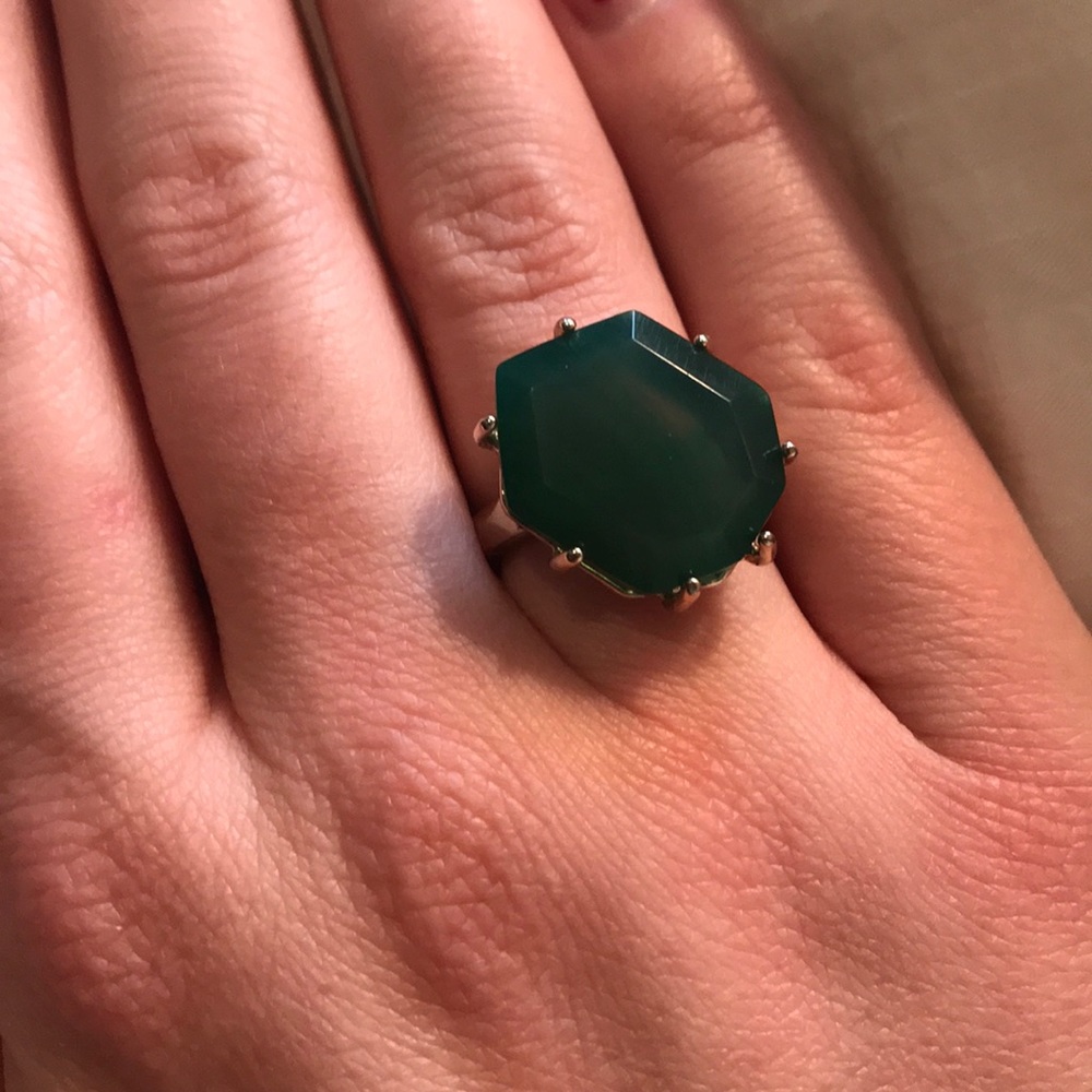 Kendra Scott Emerald Stone Ring